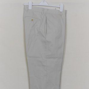 BANANA REPUBLIC Emerson Pants Flat Front Beige 34/30 4 pocket belt loops Item I